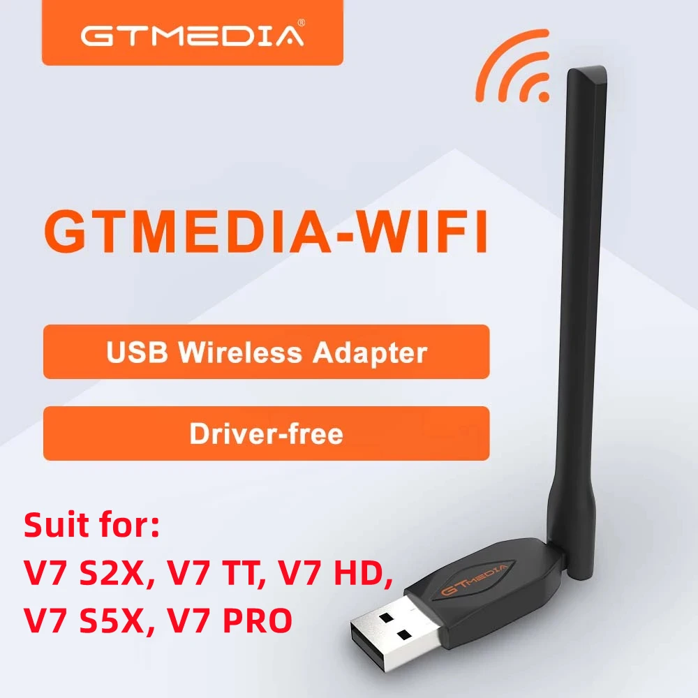 GTMEDIA USB-WLAN-Antenne, USB-WLAN-Adapter, WLAN-Adapter, Ethernet-WLAN-Dongle, kostenloser Treiber für PC, Desktop, Laptop, Set-Top-TV-Box Image