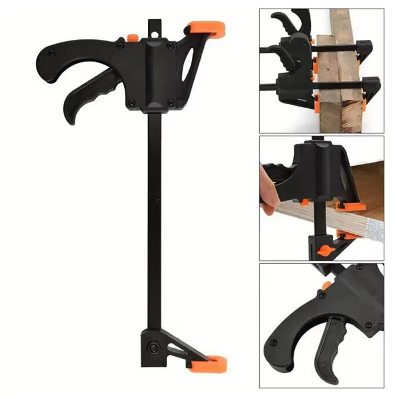 2/5 Stück Holzbearbeitungs-Klemmen 4 Zoll Klemmclip-Set mit Schnellspanner für DIY-Tischlerei und Holzbearbeitung Image