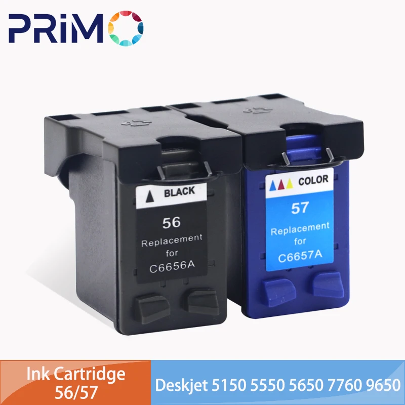 56xl 57xl 56 57 Tinten patrone für HP56 HP57 für HP Deskjet 5150 5550 5650 7760 9650 1315 1350 2110 2210 4200 1110 1205 1210 1215 Image