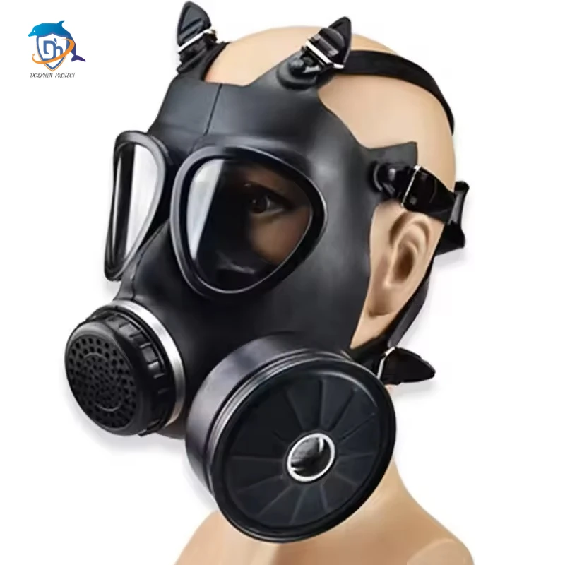 Gasmaske vom Typ MF14/05, Kopfmontiertes Atemschutzgerät für die chemische Anti-Kern-Verschmutzung, Vollgesichts-Gasmaske mit 40-mm-Filter Image