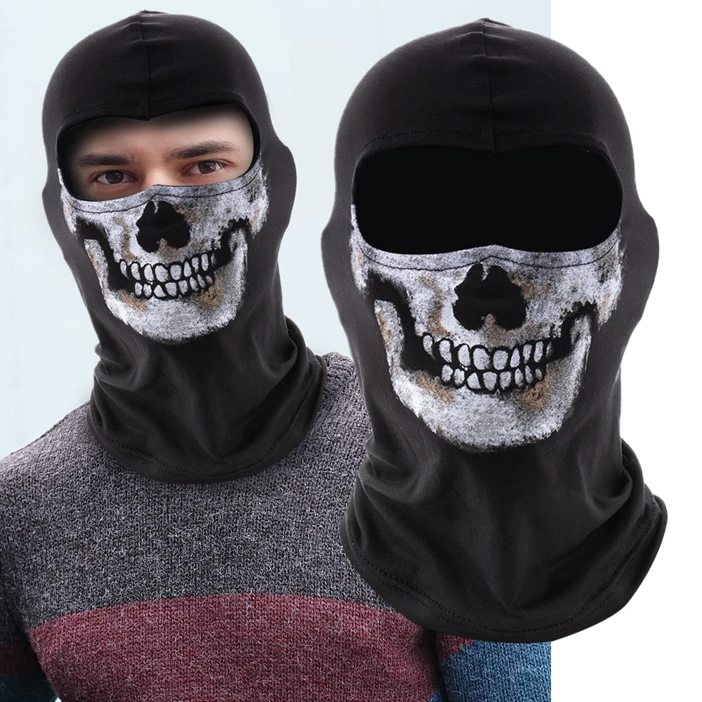 Motorräder Fahrrad Ski Schädel Sturmhaube Maske Cosplay Scary Ghost Gesicht Krieg Spiel Skelett Reiten Outdoor Kopfbedeckung Winddichte Masken Image