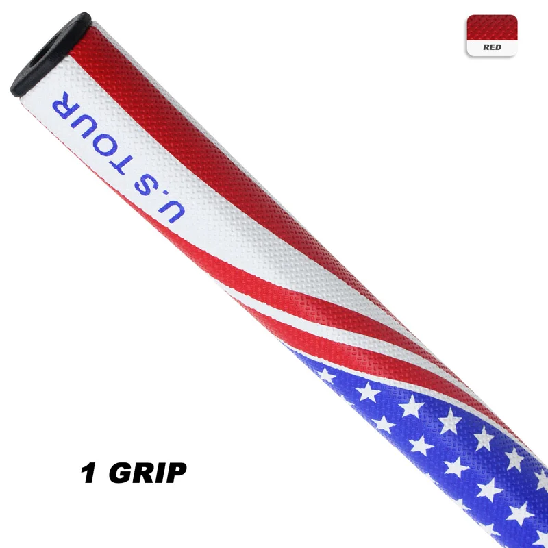 CRESTGOLF Puttergriffe U.S. TOUR Golf Flagge Puttergriffe PU Golfschlägergriffe Rutschfester Golfgriff Image
