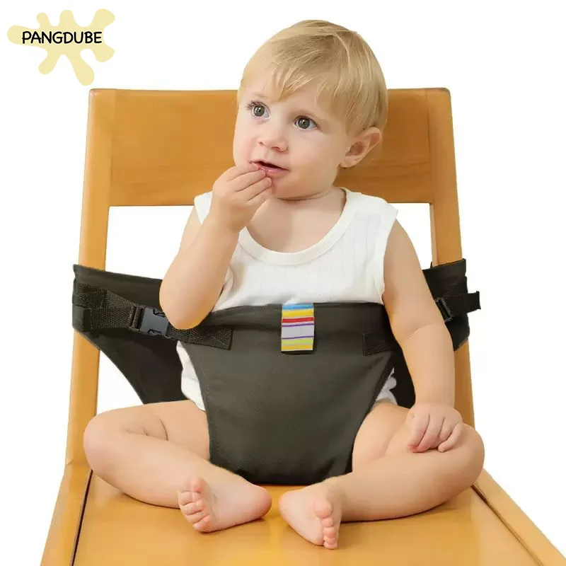 PANGDUBE Kindersitzgurt, Baby-Mahlzeitengurt mit festem Sicherheitsgurt, Kleinkind-Sicherheitsgurt für Baby-Esszimmerstuhl, tragbar, kleine Größe Image