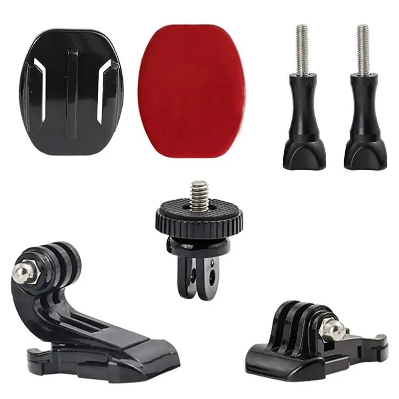 Zubehör-Kit, Helmhalterung mit J-Haken-Schnalle, Halterbasis für GoPro Hero 13 12 11 10 9 8 7 SJCAM AKASO DJI Osmo Action-Kameras Image