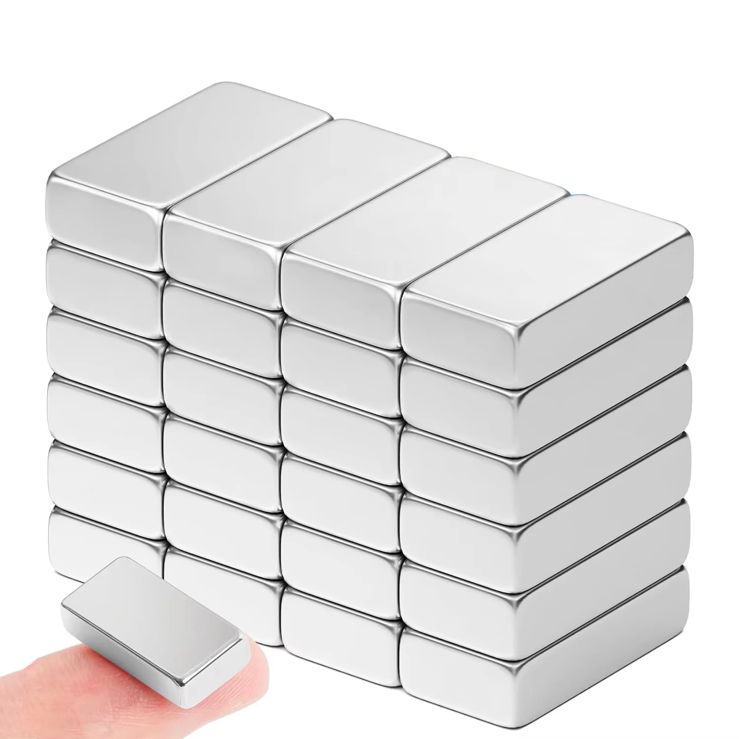 N42 20x10x5mm Starke Blatt Neodym Magnetische NdFeB Magnete Dicke Permanent Leistungsstarke Aimants Permanent Magnet 20x10x5mm Image