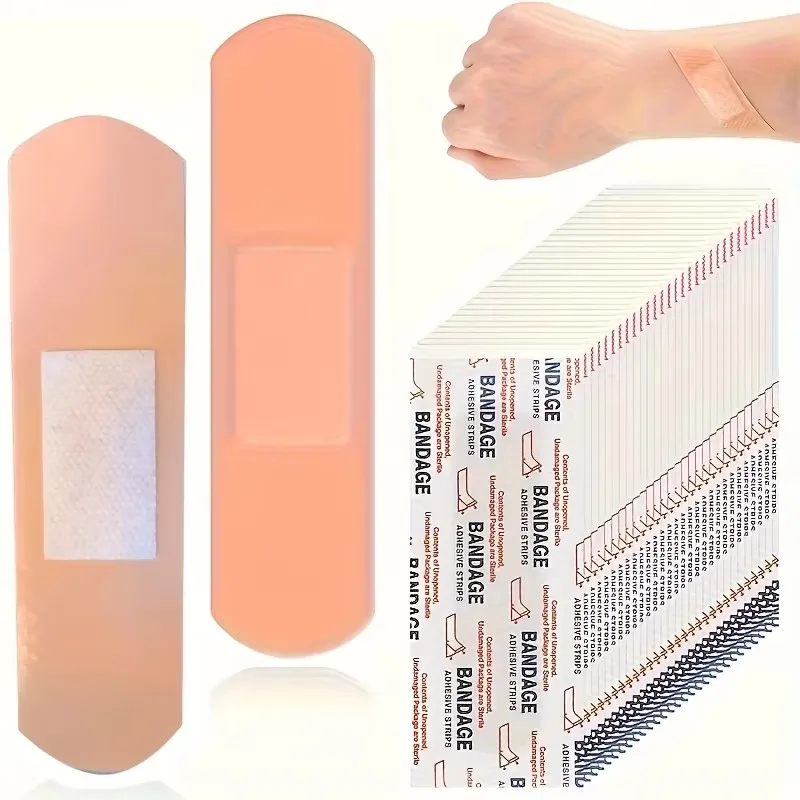 100–600 Stück atmungsaktives Pflaster, wasserdichter Verband, Erste-Hilfe-Wundverband, medizinisches Klebeband, Wundpflaster, Notfall-Sets, Pflaster Image
