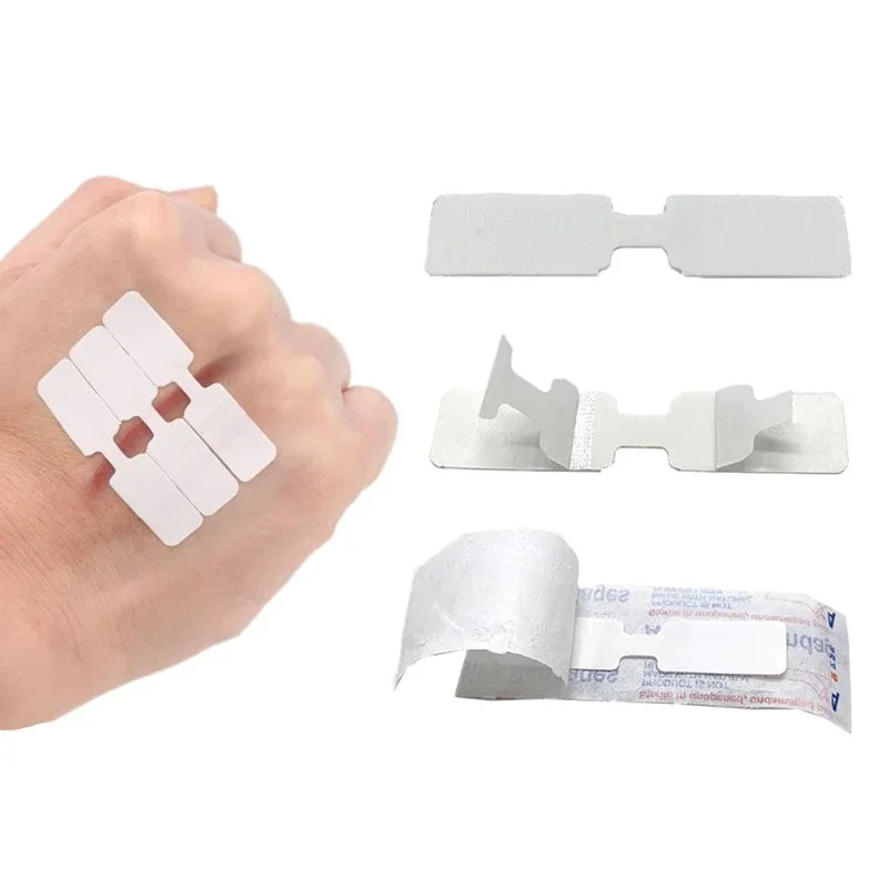 30 teile/satz Notfall Wundverschluss Streifen Nahtlose Pflaster Pflaster Wunde Patch Gips für Erste Hilfe Woundplast Image