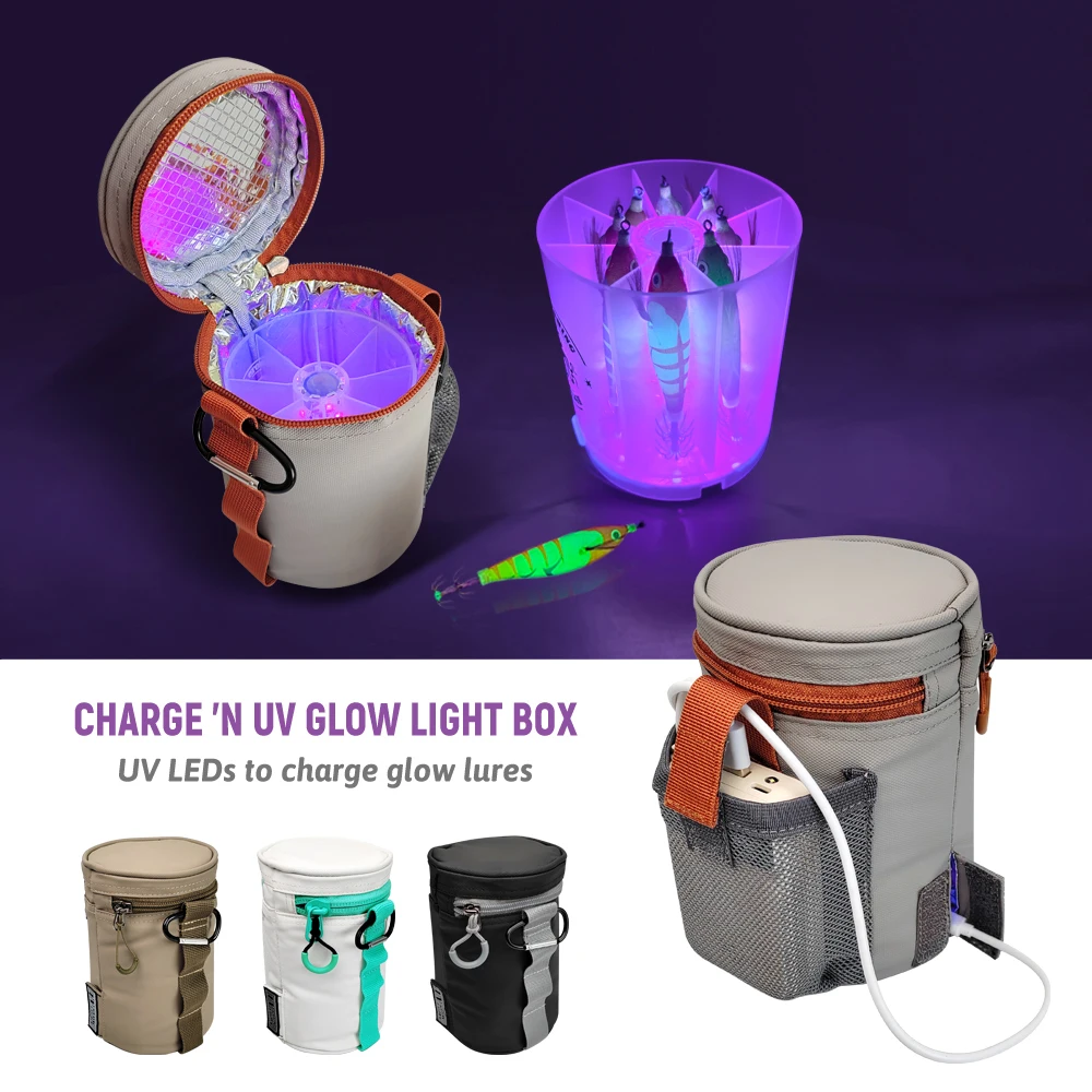 Neue UV Tintenfisch Jig Füllen Licht LED Akkumulator Für Tintenfisch Locken Meer Angeln Zubehör Tintenfisch Licht Ladegerät Angeln Lieferungen Image