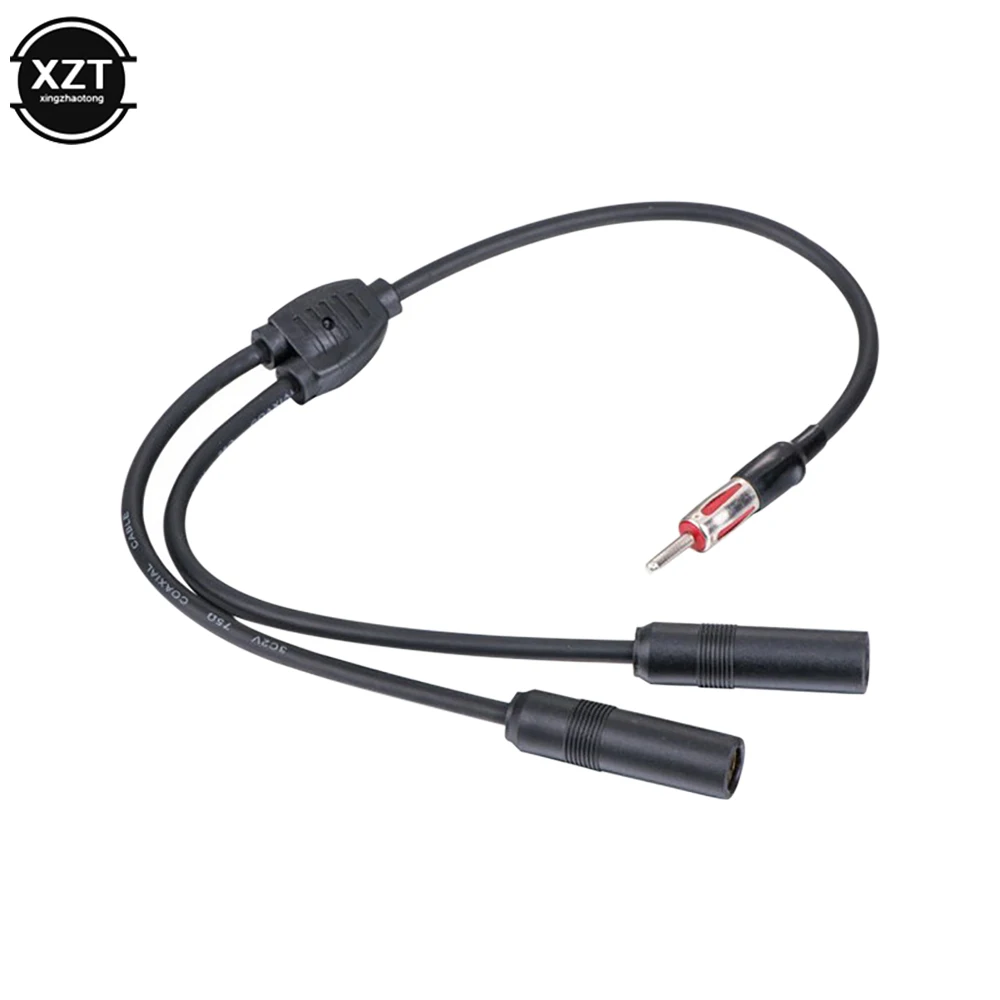 Auto-Antennenkabel-Adapter, 1 bis 2, Radio-Antennen-Splitter-Verlängerungskabel, entspricht mehr Konnektivität, benötigt Antenne für Auto Image