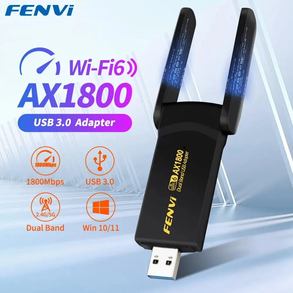 Fenvi 1800 MBit/s WLAN 6 USB-Adapter Dualband 2,4g/5GHz WLAN-Empfänger USB 3,0 Dongle Netzwerk karte für Laptop PC Win Image