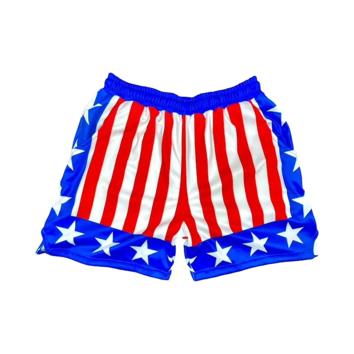 Apollo Rot Weiß Blau Stern Gestreifte Shorts, Patriotische Lounge-Pyjama-Shorts, coole Nachtwäsche im amerikanischen Stil für Männer und Frauen