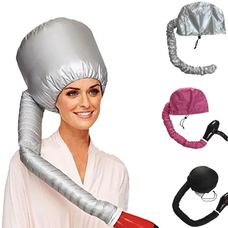 Haar Motorhaube Tragbare Trockner Kappe Dampfer Schnell Trocknend Gebacken Öl Pflege Diffusor Trocknen Friseur Werkzeuge Haar Kappe Dusche Kappe Frauen Image