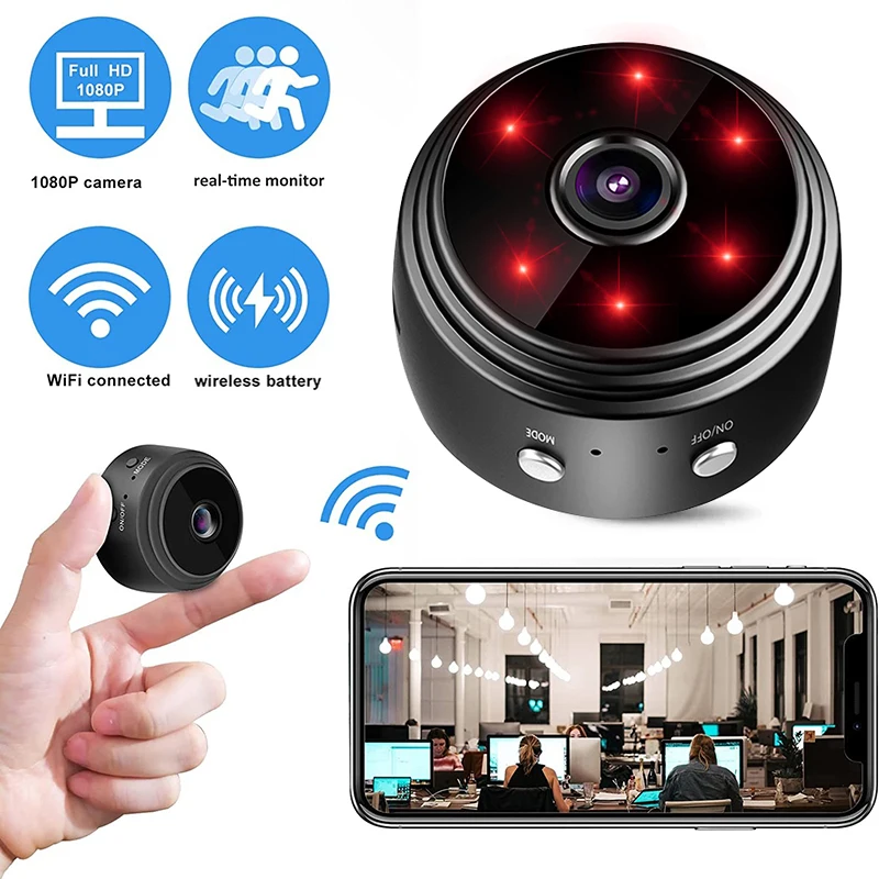A9 Mini Kamera WiFi Drahtlose Überwachung Sicherheit Schutz Remote Monitor Camcorder Video Überwachung Wifi Kameras Smart Home Image