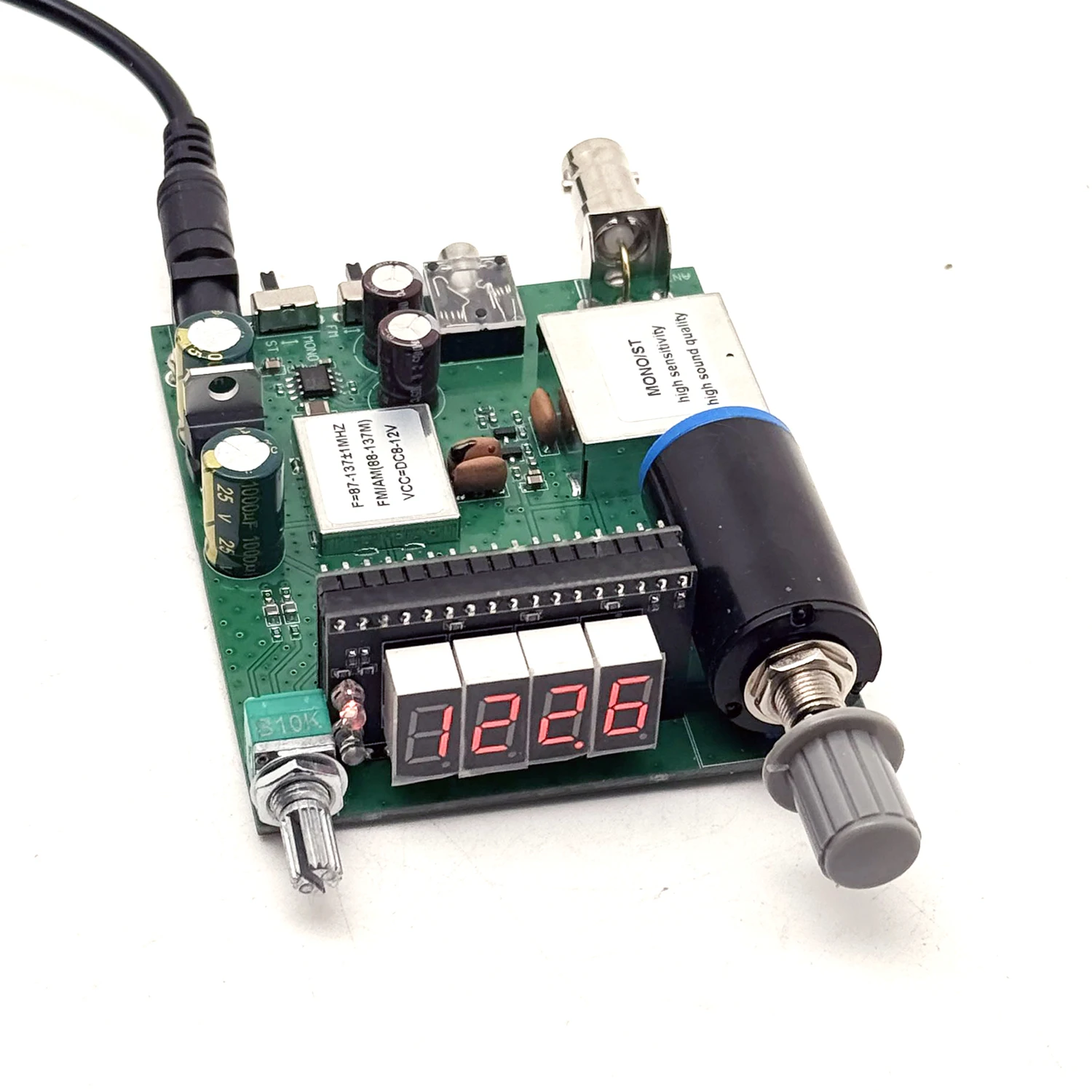 87-138MHz AM/FM-Radio/Luftfahrt-Empfängerplatine, Flugfunk-Empfangsstation mit LED-Frequenzanzeige, Flugzeug-Turm-Kommunikation VHF Image