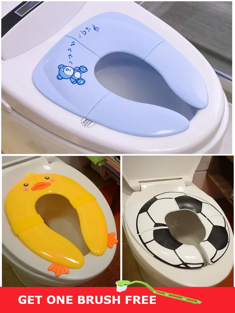 Baby Reise Klapp Töpfchen Sitz kleinkind tragbare Toilette Training sitz kinder urinal kissen kinder topf stuhl pad/matte Image
