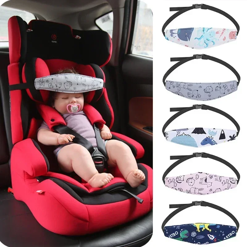 Kleinkind Schlaf Stellungs Baby Autositz Kopf Unterstützung Einstellbar Infant Kinderwagen Neck Relief Strap Kissen Befestigungs Gürtel Kopfstütze Image