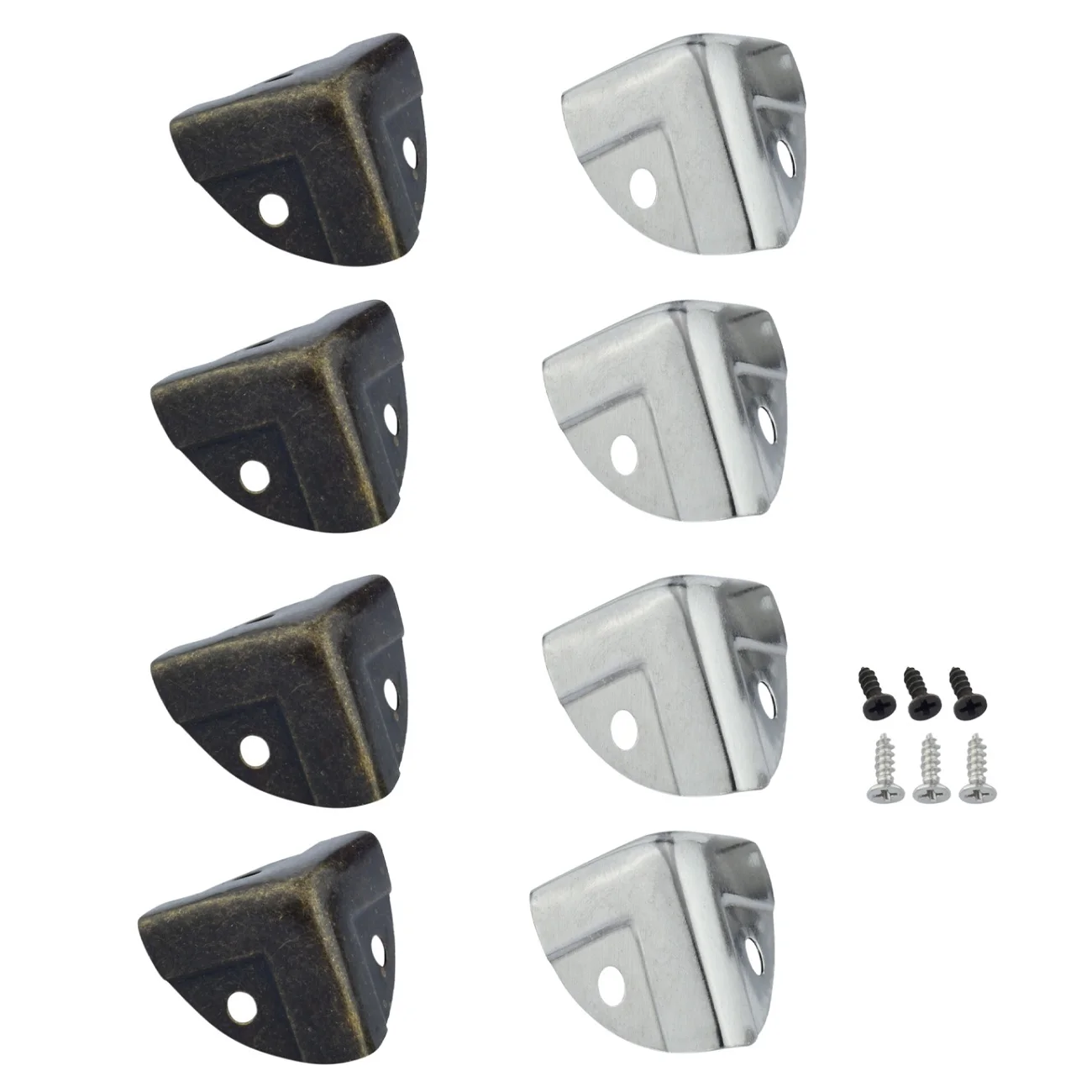 4 Stücke Antik Bronze Möbel Schrank Truhe Schmuck Holz Box Dekorative Füße Bein Eckenschutz Abdeckung Metall Klammern 24*24mm
