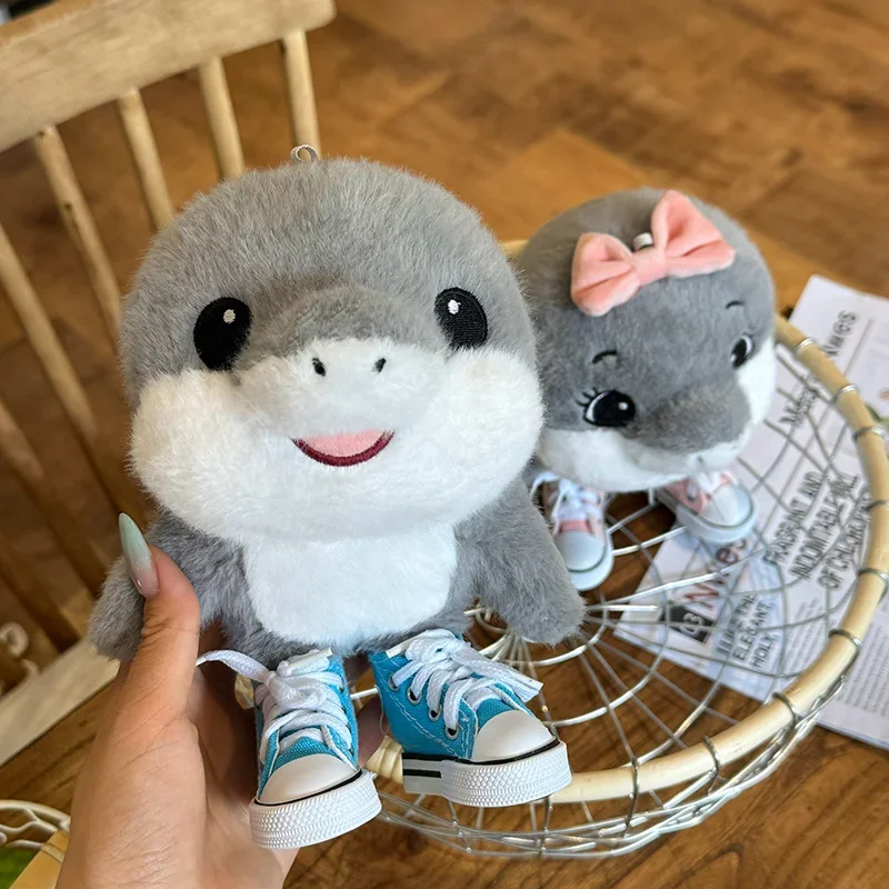 23 cm Tung Tung Sahur Plüsch Tralalelo Tralala Plüschtiere Kawaii Schuhtragende Hai Italienischer Brainrot Al Spielzeug Hai Kindergeschenke Image