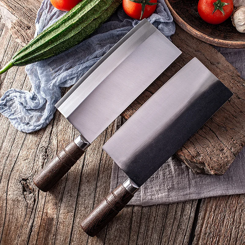 Edelstahl Hackmesser manuell geschmiedete Küche hochwertige Koch Schneide messer Fleisch Fisch Gemüse schneiden chinesische Metzger Messer Image