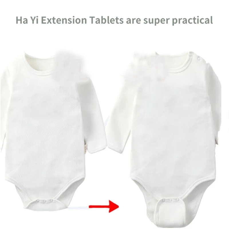 4pcs Kunststoff schnapp Baby Body Body Extender Weiche Baumwollwindelersionsblatt Image