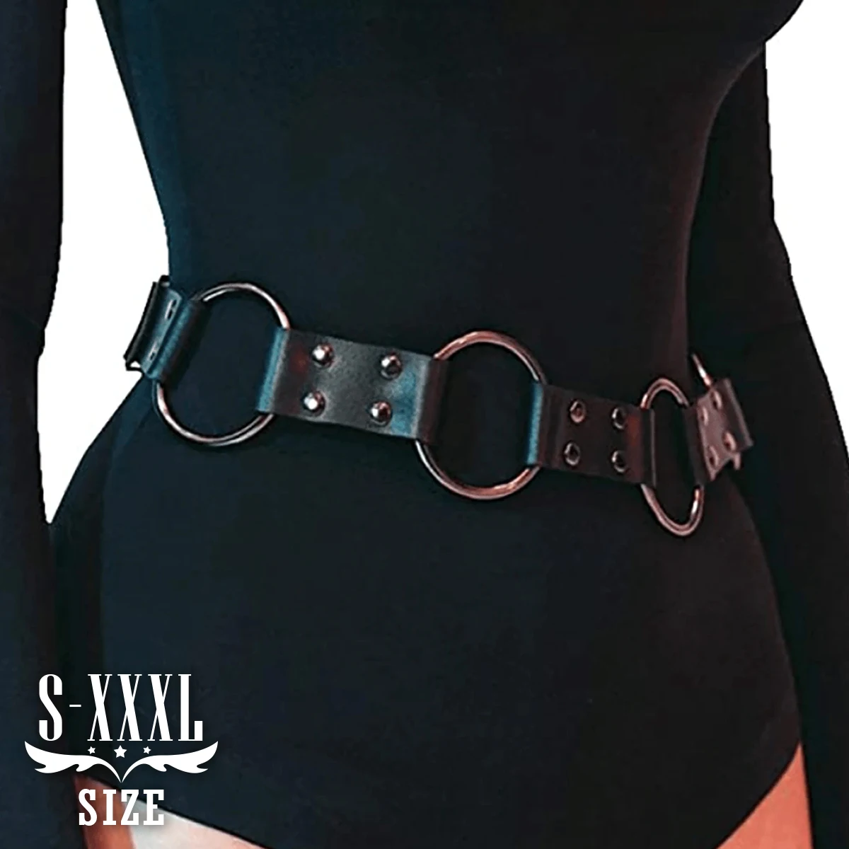 Frauen Mode Pu Leder Harness Taille Gürtel Hosenträger für Frauen Punk Dekorative Taille Gürtel Straps Gothic Kleidung Zubehör Image