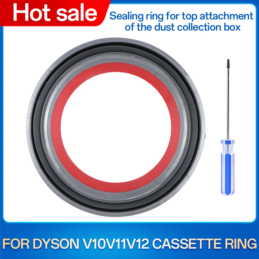Oben fester Dichtungsring für Dyson V10 V11 V12 V15 SV14 SV15 SV22 Staubsauger Staubeimer Ersatzteile Image