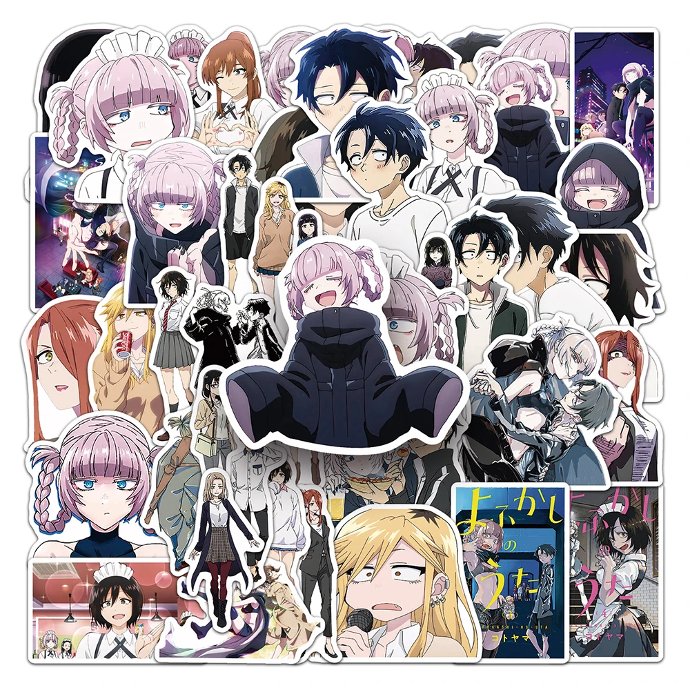 10/30/50 Stück Nanakusa Nazuna Anime CALL OF THE NIGHT Aufkleber Niedliche Vampir Mädchen Cartoon Aufkleber Auto Koffer Telefon Coole Aufkleber Spielzeug Image