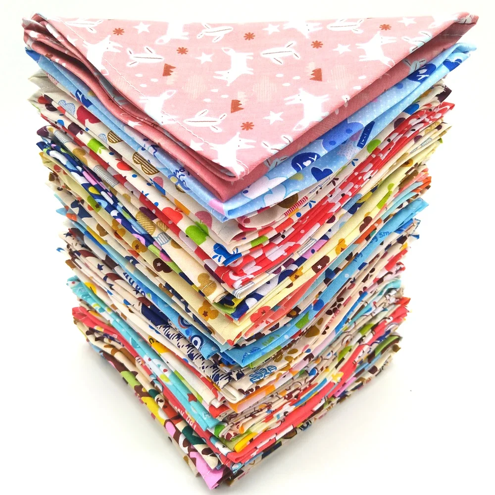 S/M/L/XL Großes Hunde-Bandana, 50 Farben, Baumwolle, kleine und große Hunde-Bandanas, Schal, kleiner Hund, Welpe, Katze, Lätzchen für Hunde, Zubehör