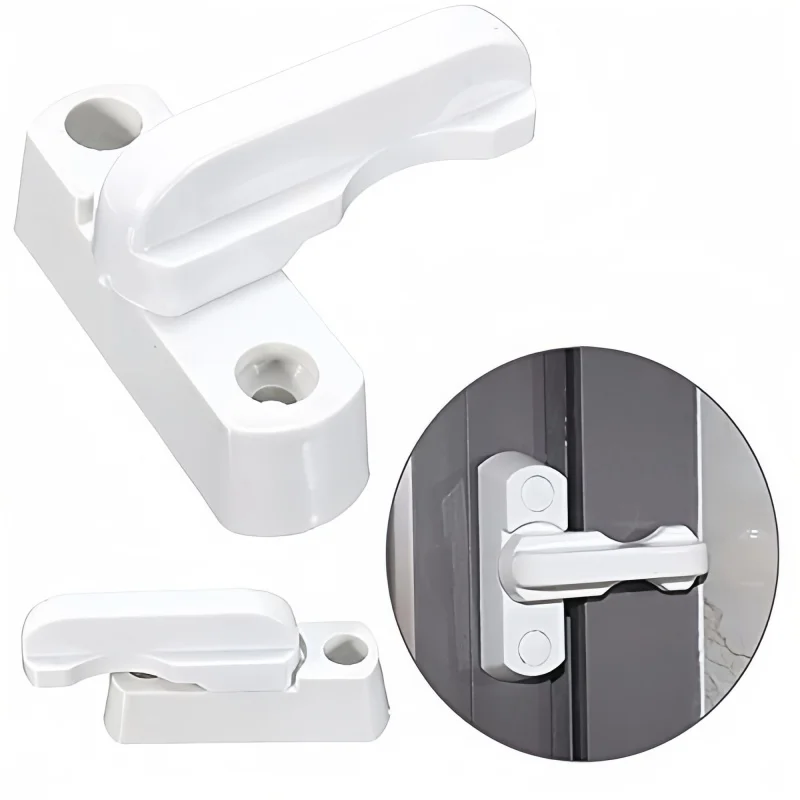 T-Lock Kunststoff Stahl offen innen außen Türen und Fenster speziell, Sicherheitshebelgriff Sweep Lock Haushalts-Hardware-Zubehör