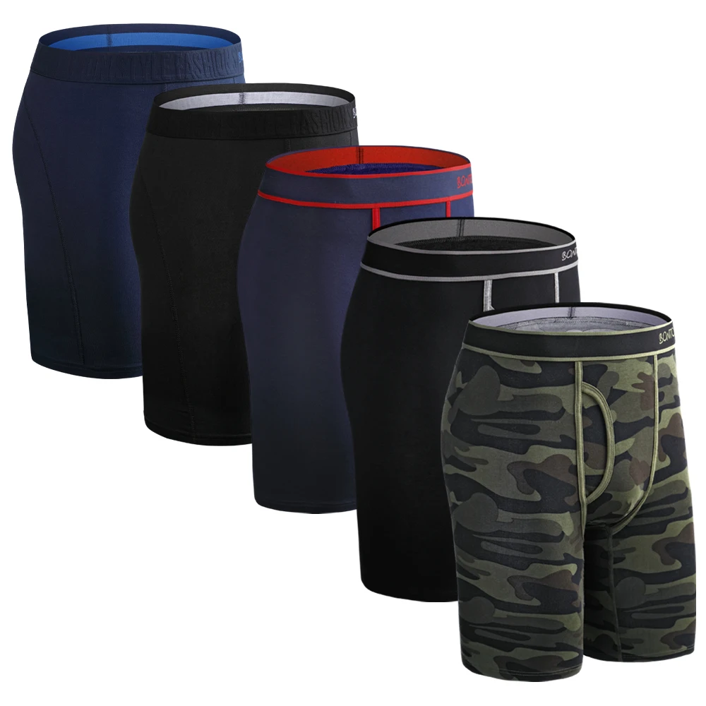 5Pcs Set Boxer Männer Unterhosen Männlichen Baumwolle Schlüpfer der Männer Unterwäsche Mann Boxershorts Homme Hohe Qualität Unterwäsche Shorts Calson Image