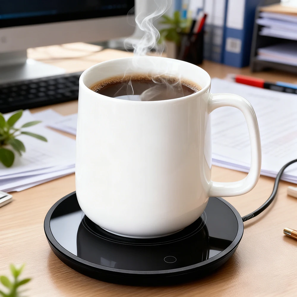 Elektrische Tasse Heizung USB Tasse Wärmer Kaffee Tee Milch Becher Wärmer Tasse Heizung Untersetzer Für Home Office USB Schreibtisch Tasse Wärmer Image