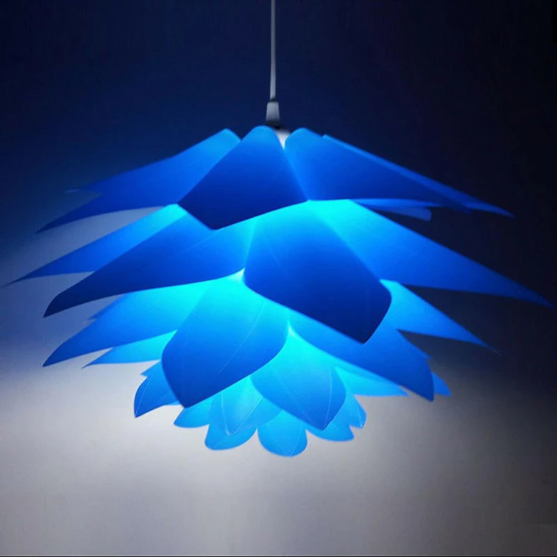 50 cm Lotus Kronleuchter Anhänger Lampenschirm DIY Puzzle Lichter Moderner Lampenschirm für Licht Decke Lampenschirm Dekor Innen