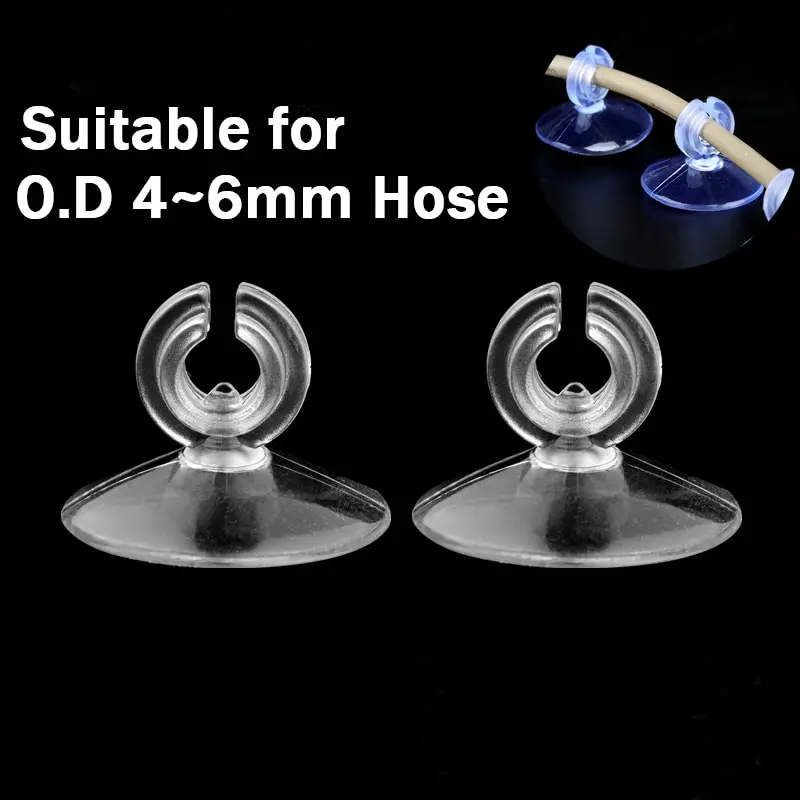 5 stücke Aquarium Sauger Saugnapf für 4mm Luftleitung Rohr Rohr Draht halter verwendet Sauger für Gla sober fläche Fisch liefert neue Image