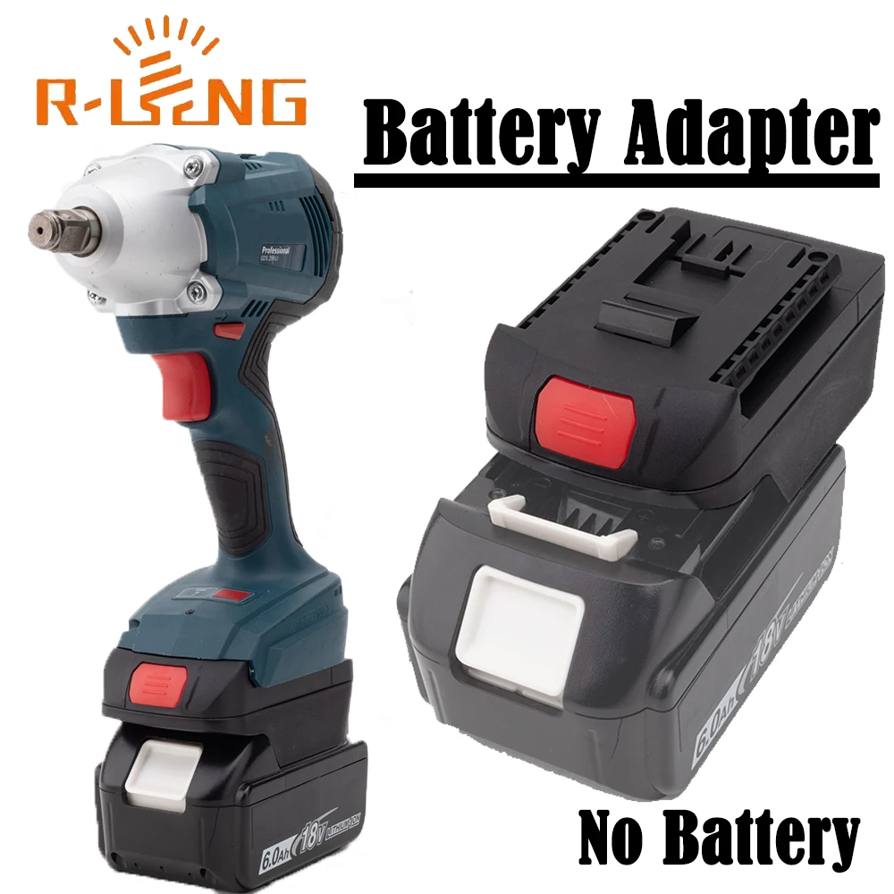 Akku-Adapter-Konverter für Makita 18 V Lithium-Akku für Bosch 18 V Li-Ion Elektrowerkzeug-Zubehör (keine Batterie) Image
