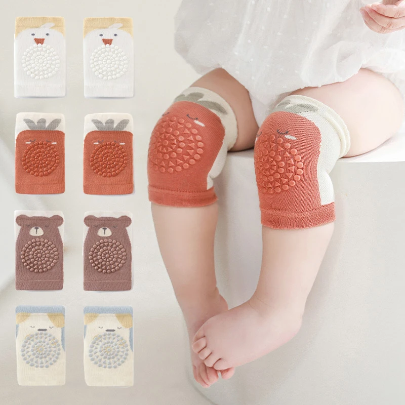 Neue Ankunft Baby Knie Pads Sommer Dünne Cartoon Kinder Knie Pads Schutzhülle Neugeborenen Knie Pads Krabbeln Anti-Slip Knie Pads für Baby Image