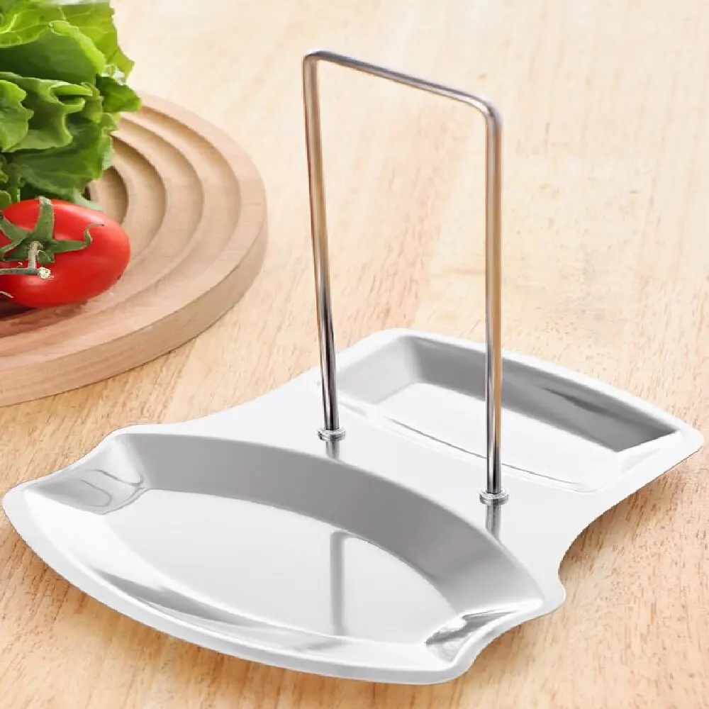Edelstahl-Topfdeckelhalter Küchen-Aufbewahrungsregal für Utensilien und Geschirr Multifunktionaler Organizer für den Hausgebrauch Image