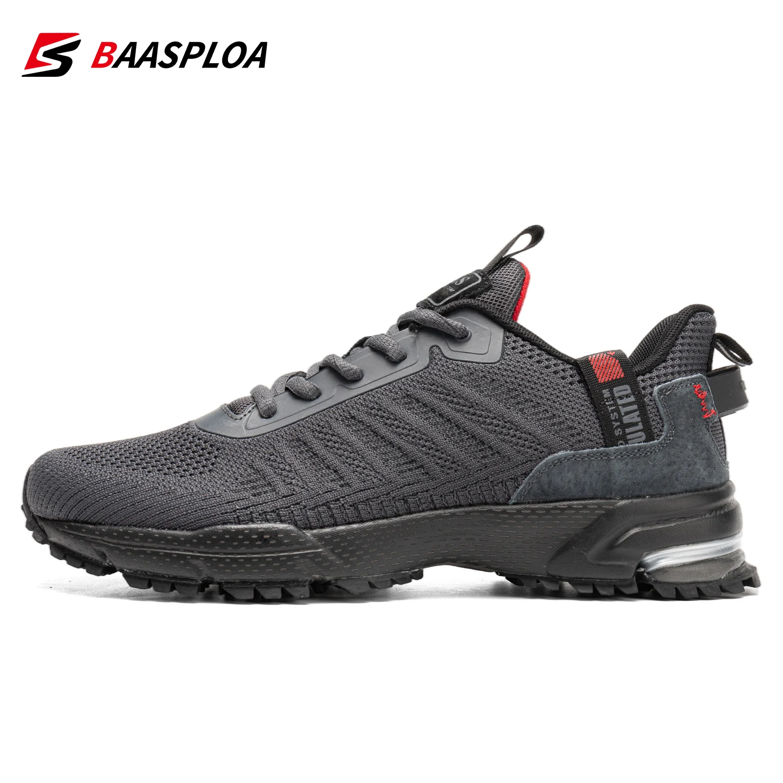 Baasploa Männer Laufschuhe Mode Neue Größe 41-50 Männlichen Turnschuhe Atmungsaktives Mesh Outdoor Gras Walking Gym Schuhe Für männer Plus