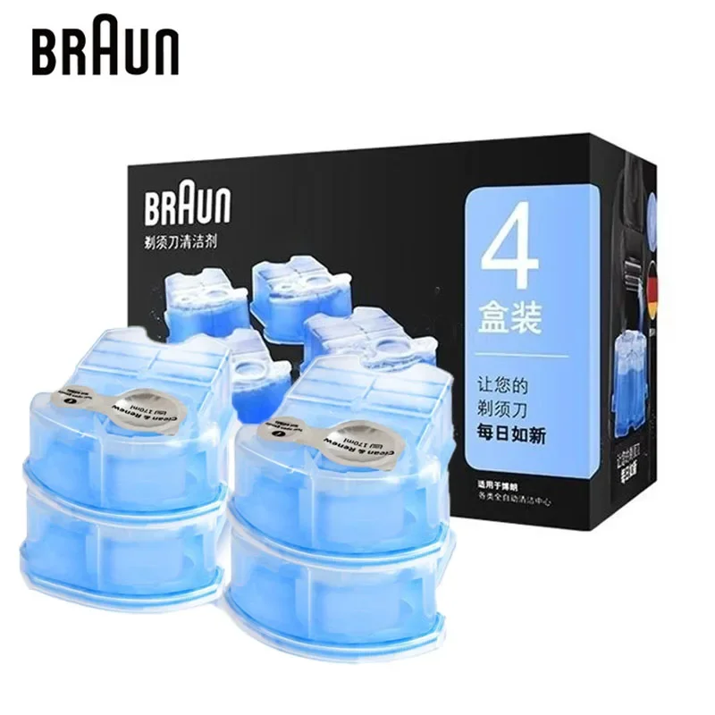 Braun Reinigungslösung Rasierer-Reinigungspatrone für Braun Rasierer-Reinigungszentrum Clean Stubble Germ Off The Shaver Head Image