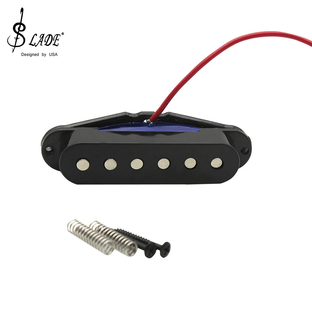 SLADE E-Gitarren-Tonabnehmer, Ersatz für Hals, mittlere Brücke, Single-Coil-Sound-Tonabnehmer, Teile und Zubehör für E-Gitarre Image