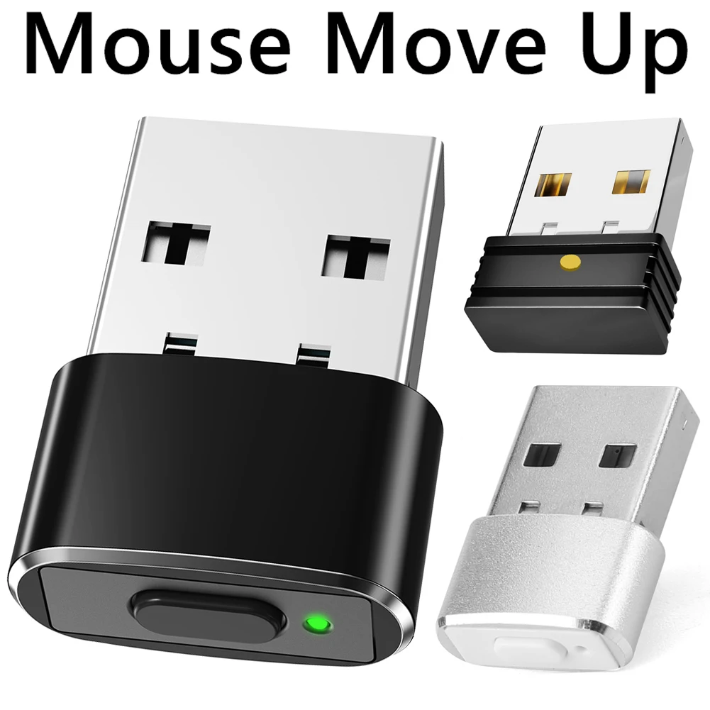 USB-Maus-Jiggler, nicht erkennbarer Maus-Mover mit separatem Modus und EIN/AUS-Tasten, unterstützt mehrspurige, simulierte Mausbewegungen Image