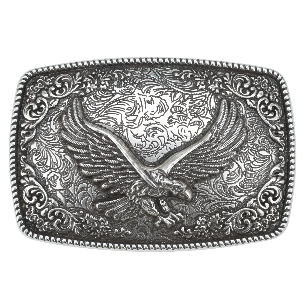 Silber Überzogene Adler Dekorative Gürtel Schnalle Jeans Zubehör Mode Jugend Image