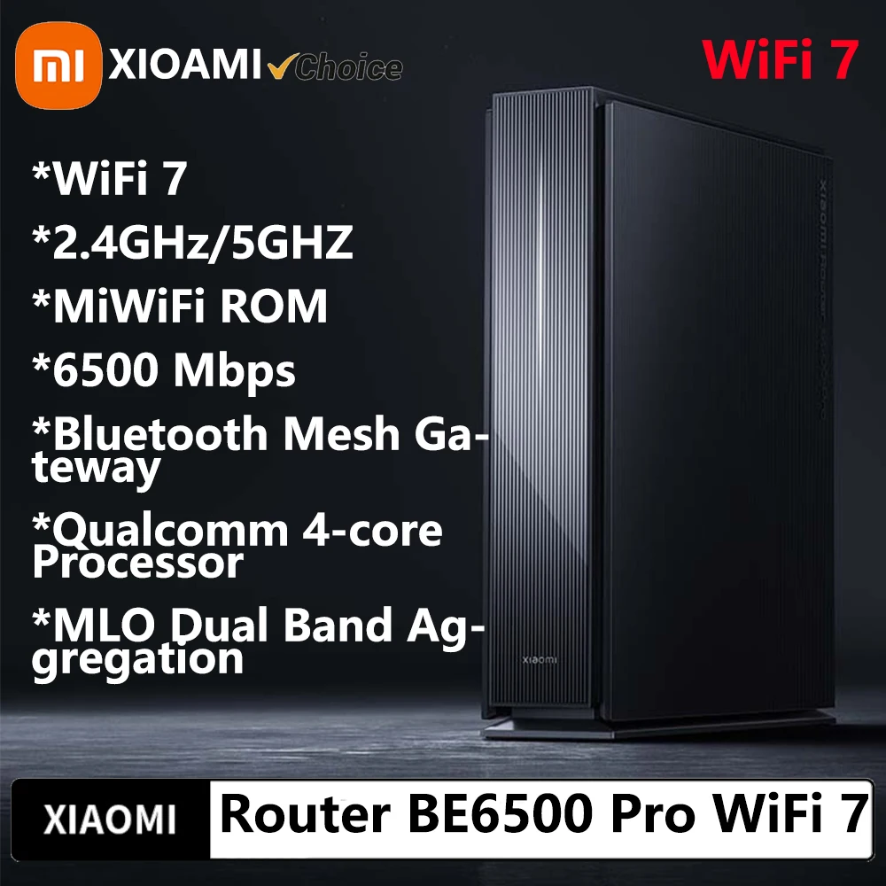Neuer Xiaomi Router BE6500 Pro WiFi 7 2,4/5 GHz Mesh Dual Band Qualcomm 4-Core-Prozessor Image