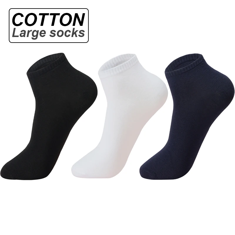 ZTOET Marke Männer Baumwolle Socken Große Größe 46 47 48 Atmungsaktive Hohe Qualität Boot Socken Kurze Männer Meias Sokken Sommer männlichen Große Socken
