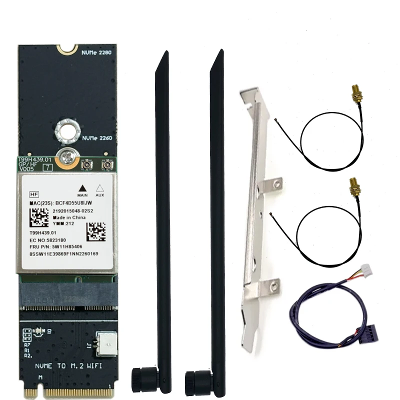 MT7927 WiFi-Karte Gigabit Wifi7 MT7927 9220M Drahtlose Netzwerk-WLAN-Karte Bluetooth 5.4 Tri-Band 2,4G/5G/6G-Adapter Image