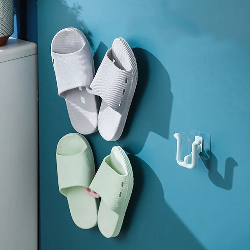 Hausschuhe Rack kein Stanzen Badezimmer einfache Pantoffel Haken Toilette Drainage Rack Wand Schlafzimmer ordentlich Lagerung Schuh Wäsche ständer