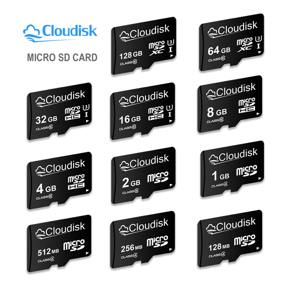 Cloudisk Speicherkarte 8GB 4GB 2GB 1GB Micro SD Karten 128GB 64GB 32GB SDXC U3 V30 C10 16GB Für Handy Tablet Monitor Kamera Image