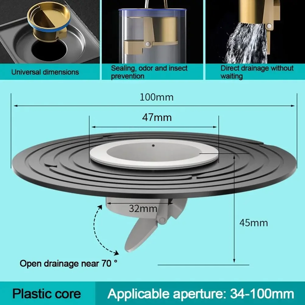 Schnelle Entwässerung Bodenablauf Waschbecken Sieb Dusche Rückflussverhinderer Filter Stecker Dusche Bodenablauf Waschbecken Sieb Toilette Bodenteil
