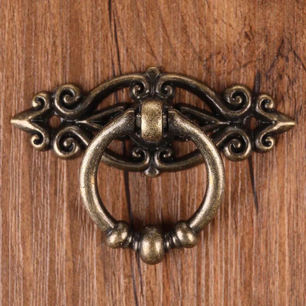 Schrank Retro Griff Tür Antike Legierung Griff Schublade Pull Ring Holz Fall Griff Hängen Ring Für Home Möbel DIY Decoraction