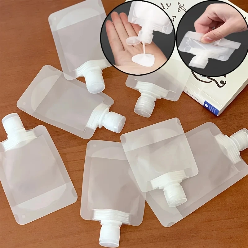 10Pcs 30/50/100ML Verdickte Reise Subpaket Kosmetische Lotion Dusche Gel Shampoo Tragbare Gesichts Reiniger Image