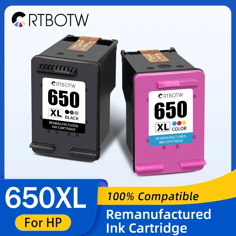 650XL Tintenpatronen Ersatz für HP 650 HP650 XL kompatibler Deskjet 1015 1515 2515 2645 3510 4518 4645 Drucker Image